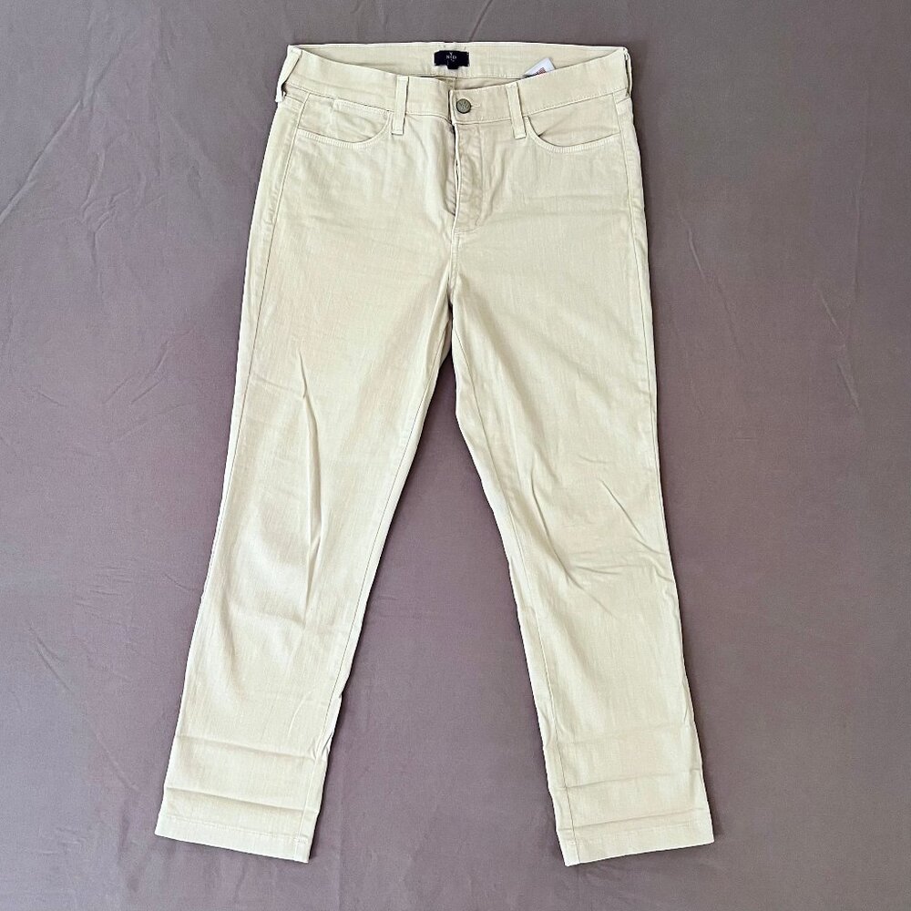 NYDJ Women’s Straight Leg Jeans, Stone Color, Size 8
